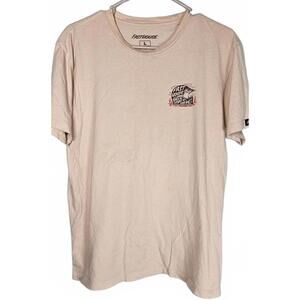 Fasthouse Men's Cream Colored Graphic Cotton T-Shirt Size Large
